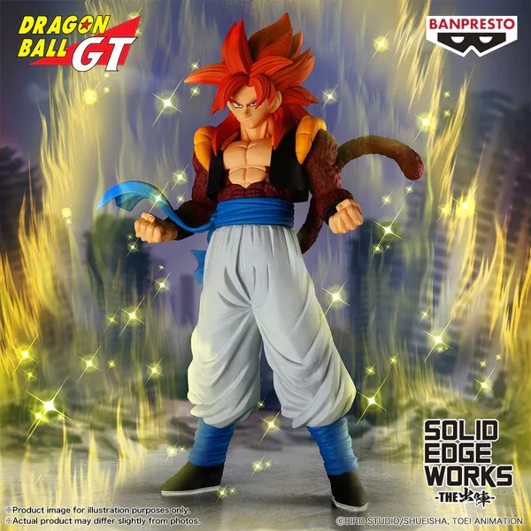 Dragon Ball GT Statua Super Saiyan 4 Gogeta Banpresto Solid Edge Works 20 Cm