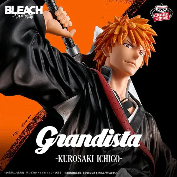 Bleach Statua Ichigo Kurosaki Figure Banpresto Grandista 32 Cm