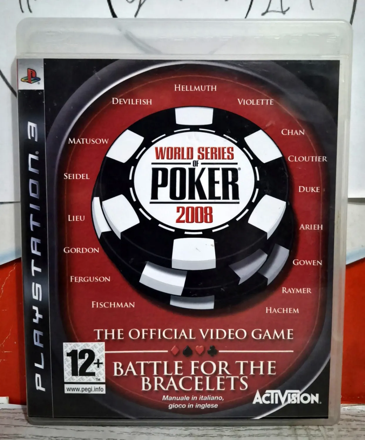 World Series Of Poker 2008: Battle For The Bracelets - PS3 Cover ITA Gioco ENG