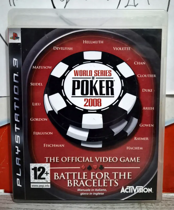 World Series Of Poker 2008: Battle For The Bracelets - PS3 Cover ITA Gioco ENG