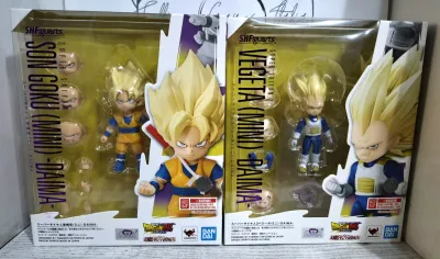 S.H. Figuarts Dragon Ball Daima Bundle 2 Action Figures Goku Mini + Vegeta Mini
