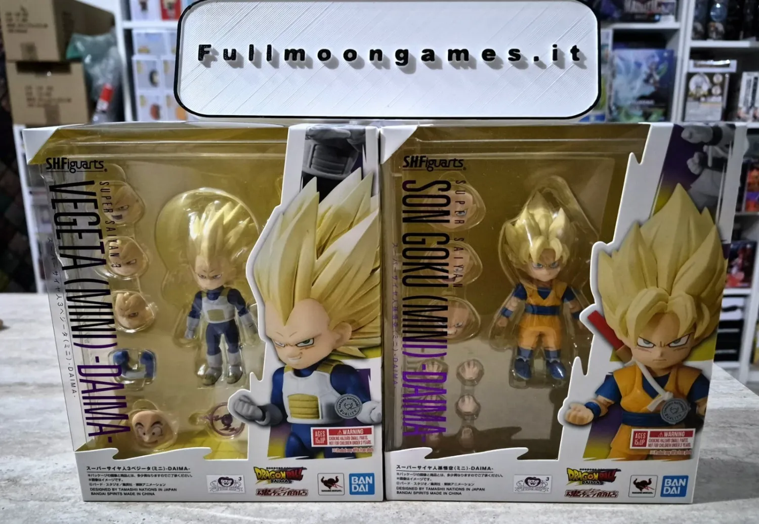 S.H. Figuarts Dragon Ball Daima Bundle 2 Action Figures Goku Mini + Vegeta Mini