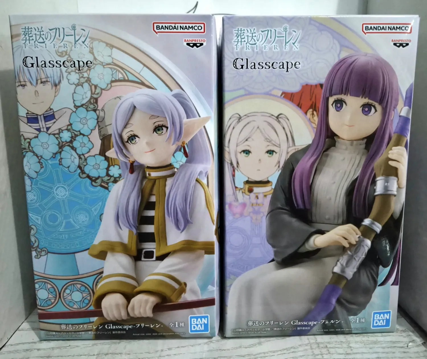 Frieren: Beyond Journey's End Bundle Statue Frieren &amp; Fern Banpresto Glasscape 15cm