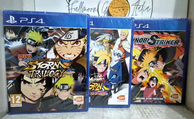 Bundle 5 Giochi: Naruto Ultimate Ninja Storm 1-2-3-4 + Shinobi Striker PS4