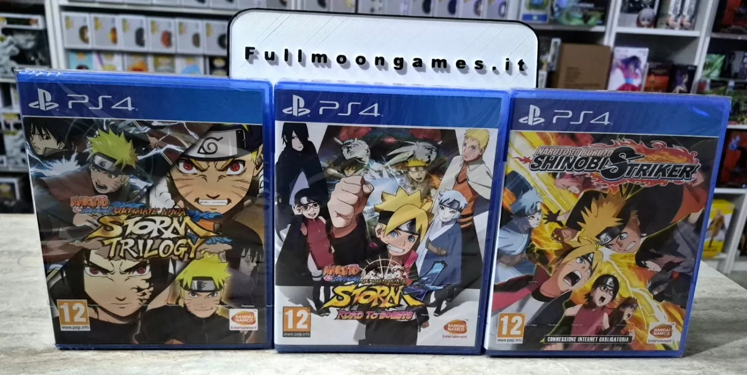 Bundle 5 Giochi: Naruto Ultimate Ninja Storm 1-2-3-4 + Shinobi Striker PS4