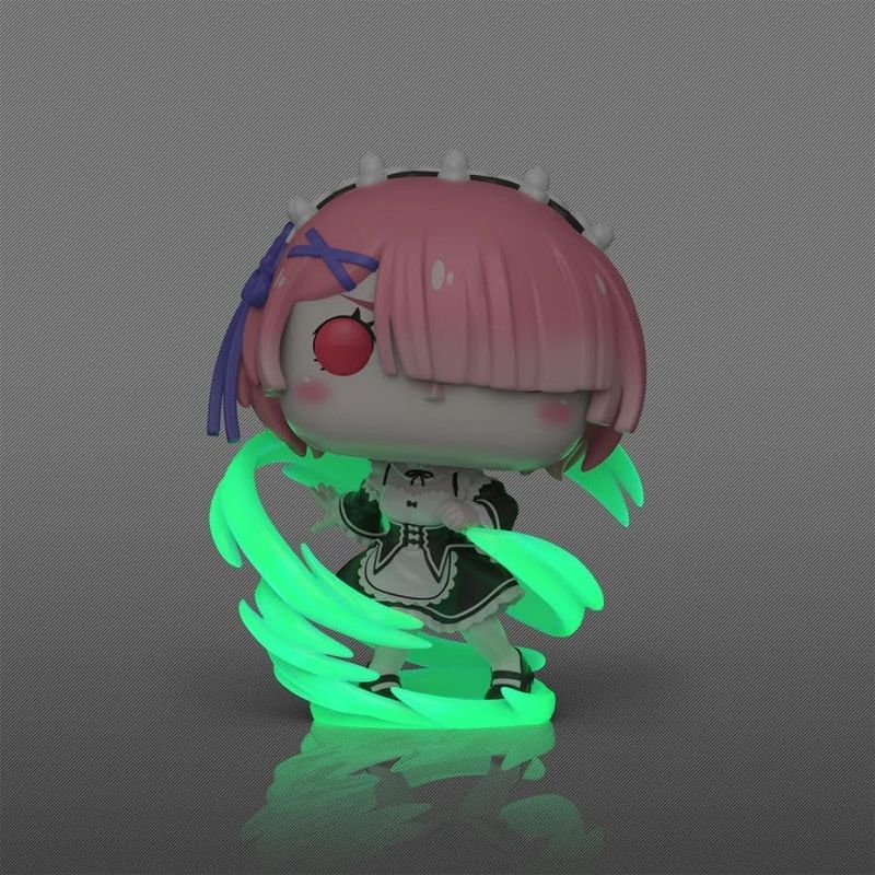 Funko Pop Plus Re:ZERO Starting Life In Another World Ram (Wind Magic) #2116 Special Glows In the Dark