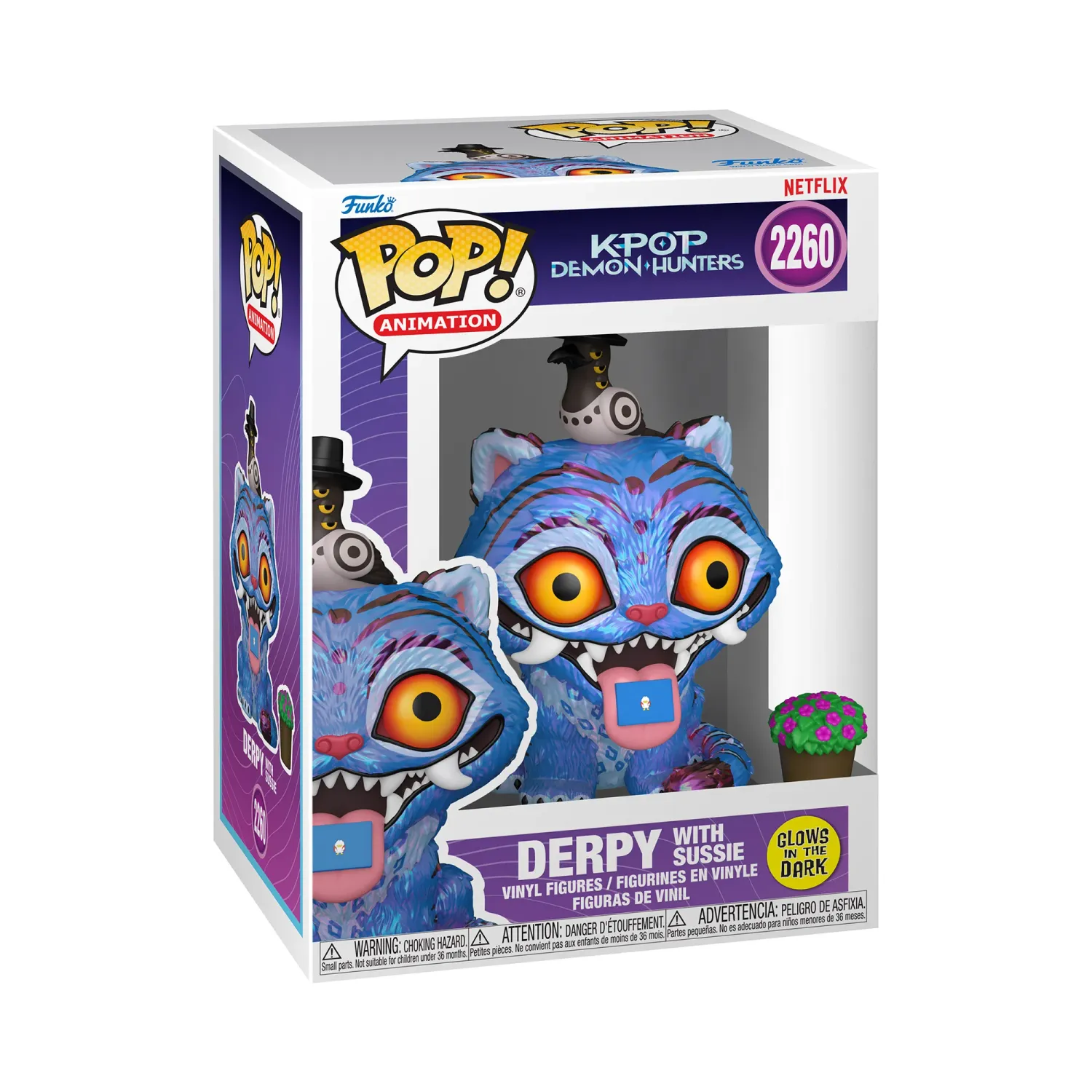 Funko Pop Animation K-Pop Demon Hunters Derpy With Sussie #2260 Glows In The Dark