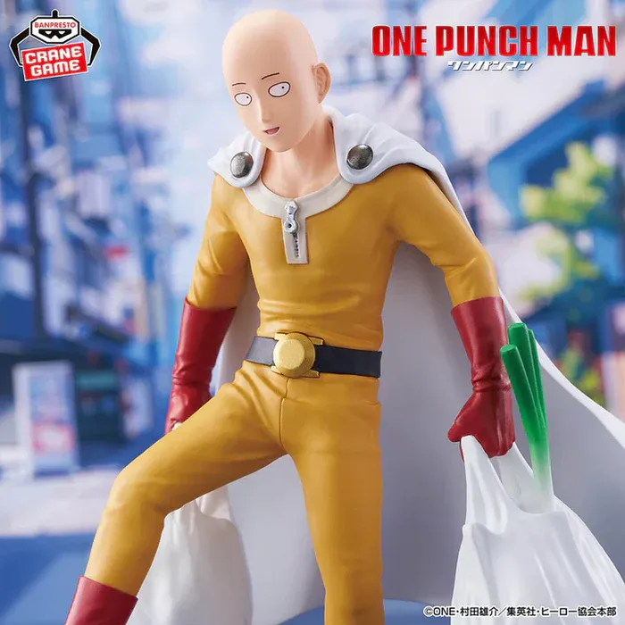 One Punch Man Saitama Shopping Figure Banpresto One Punch Life 20cm