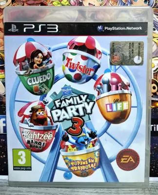 Hasbro Family Party 3 - PS3 Playstation 3 Cinque Giochi Cluedo, Twister, Ecc. Edizione Italiana