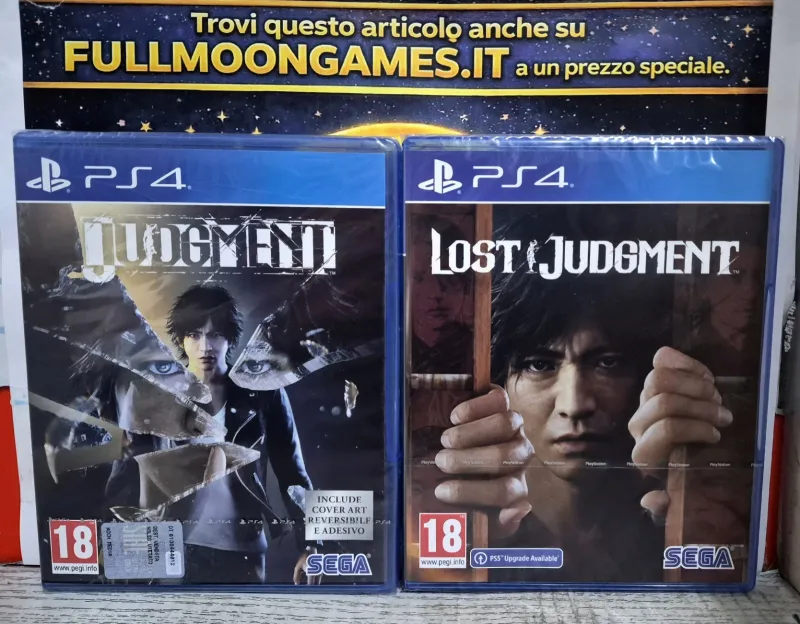 Bundle Judgment + Lost Judgment PS4 Action Spin-Off Yakuza EU Con Italiano