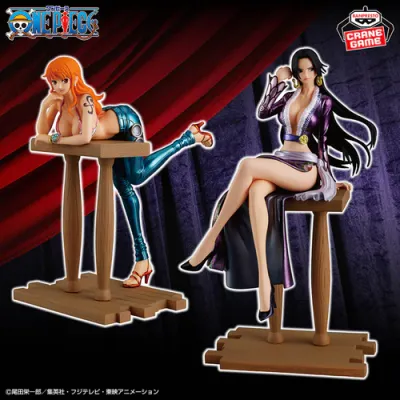 One Piece Bundle 2 Statue Nami &amp; Boa Hancock Banpresto Grandline Journey Special Ver.