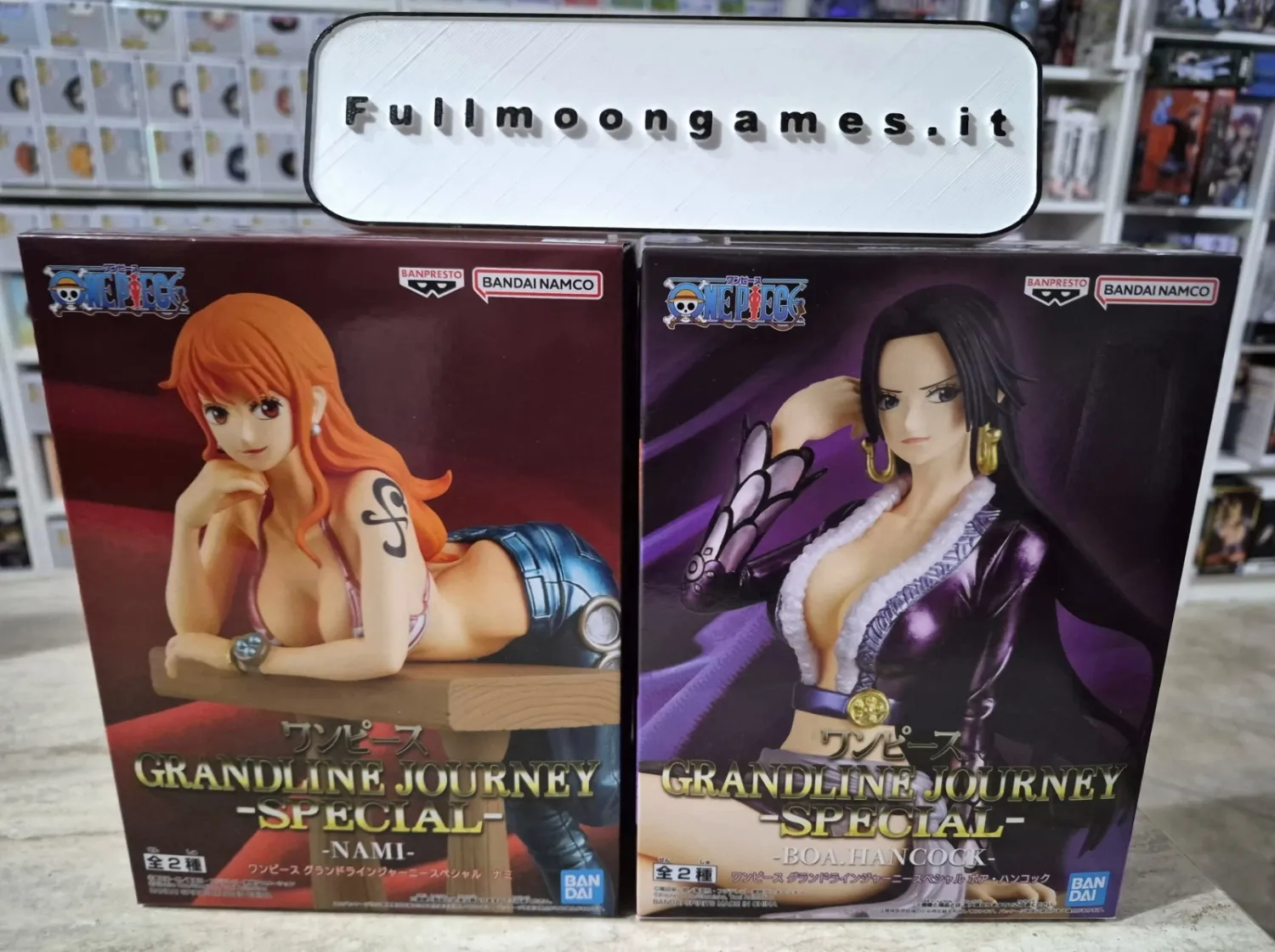 One Piece Bundle 2 Statue Nami &amp; Boa Hancock Banpresto Grandline Journey Special Ver.