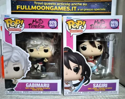 Funko Pop! Animation Hell's Paradise Bundle Gabimaru &amp; Sagiri #2278 &amp; #2279 Vinyl Figures 9Cm