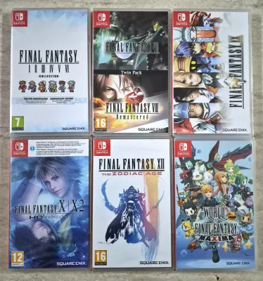 Lotto Final Fantasy Da 1 A 10 + 12 + World Of FF Maxima - Nintendo Switch Edizioni Fisiche