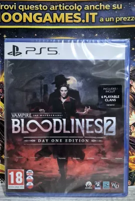 Vampire The Masquerade: Bloodlines 2 - PS5 Playstation 5 RPG Narrativo EU Gioco ENG