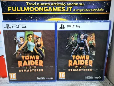 Bundle Tomb Raider I-III &amp; IV-VI Remastered PS5 Collezione 6 Giochi EU Con Italiano