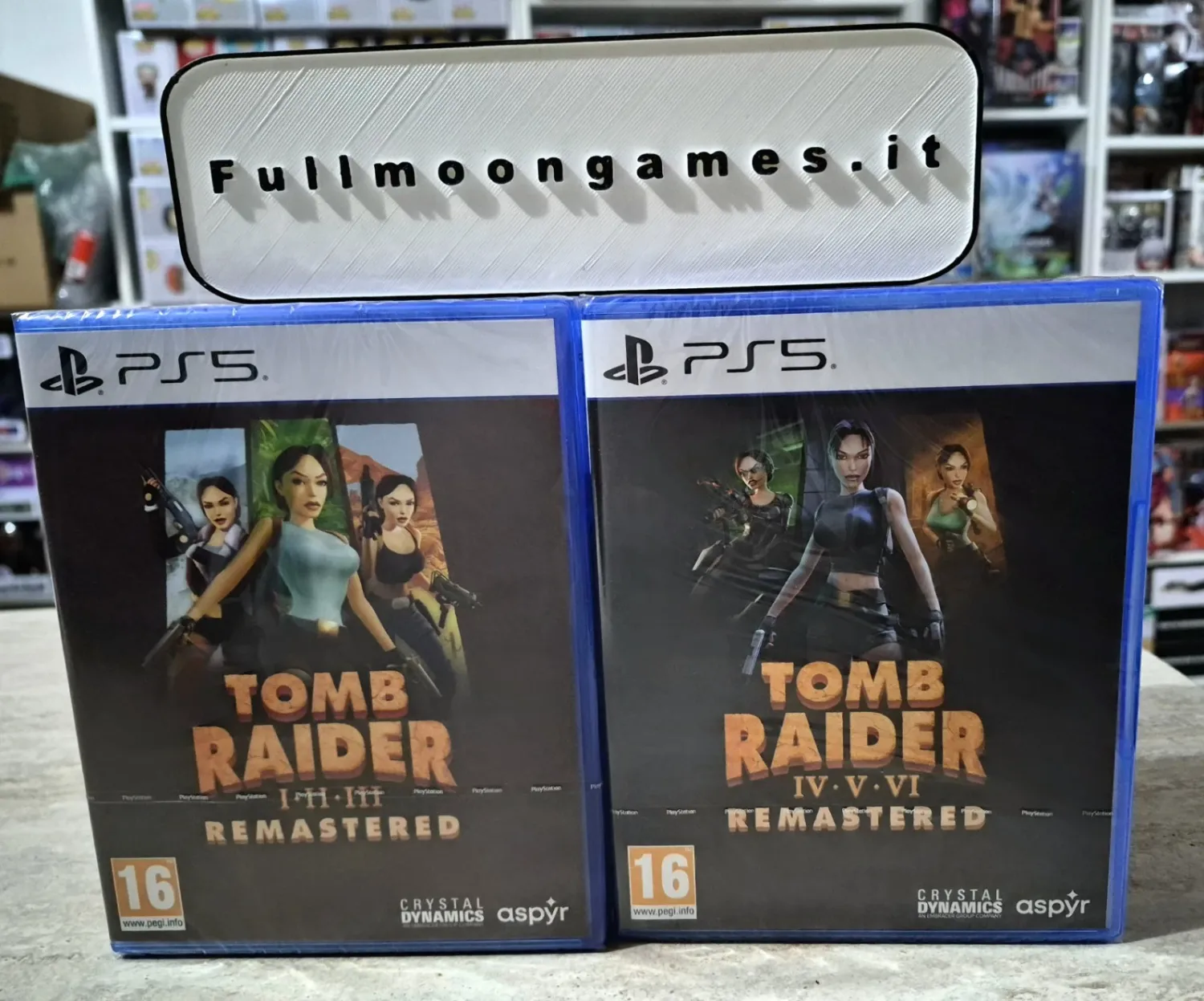 Bundle Tomb Raider I-III &amp; IV-VI Remastered PS5 Collezione 6 Giochi EU Con Italiano