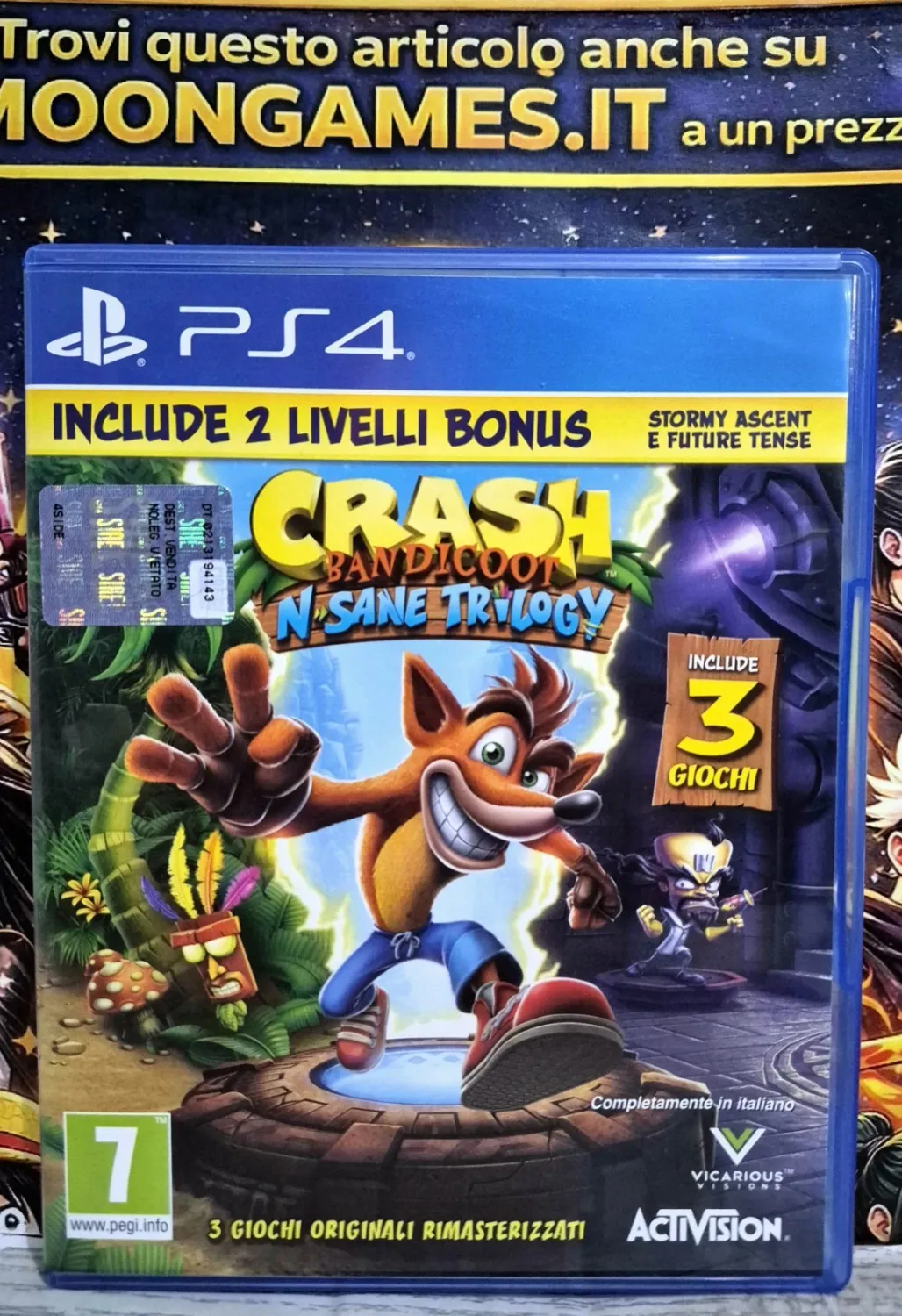 Crash Bandicoot N.Sane Trilogy - PS4 Playstation 4 Edizione Italiana Usato Ottimo