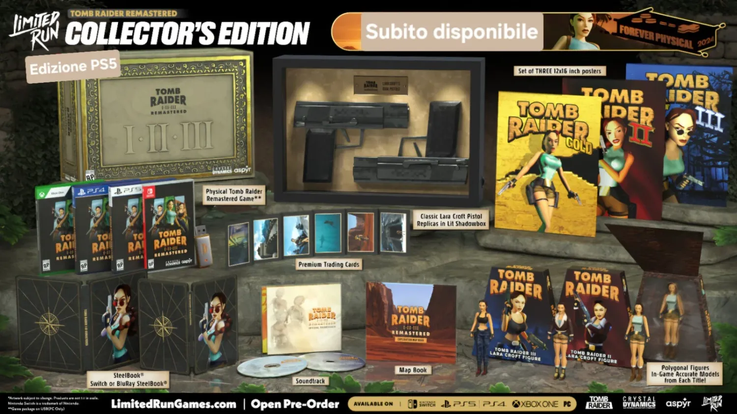 Tomb Raider I-III Remastered Collector's Edition - PS5 Playstation 5 Limited Run Game