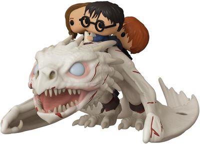 Funko Pop Harry Potter Harry Hermione &amp; Ron Riding Gringotts Dragon #93