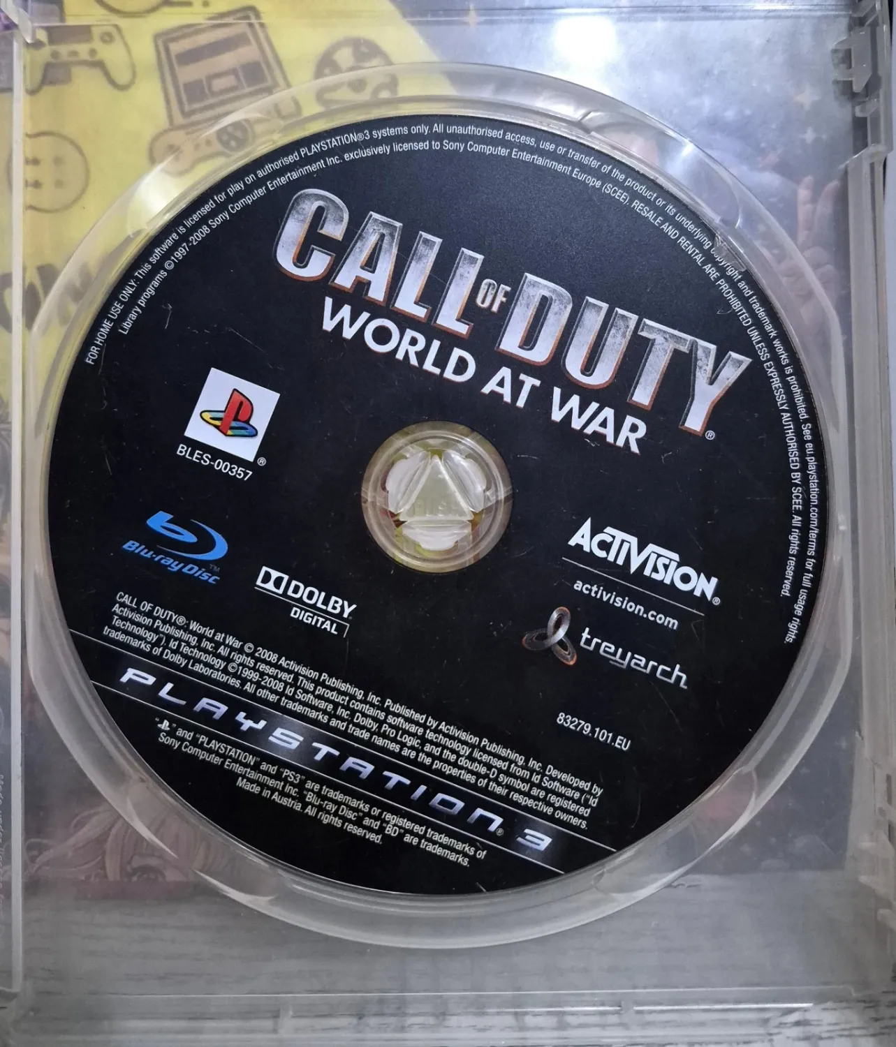 Call Of Duty World At War - PS3 Playstation 3 Sparatutto Solo Disco Italiano In Game