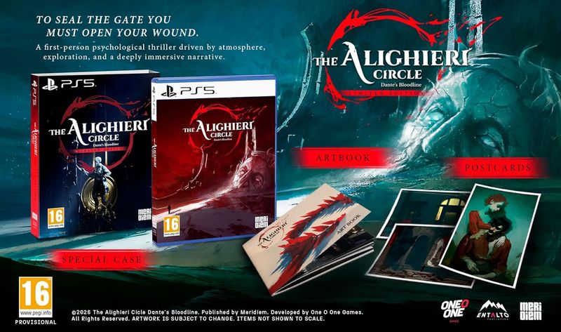 The Alighieri Circle: Dante's Bloodline Limited Edition PS5 Thriller Psicologico EU Con Italiano