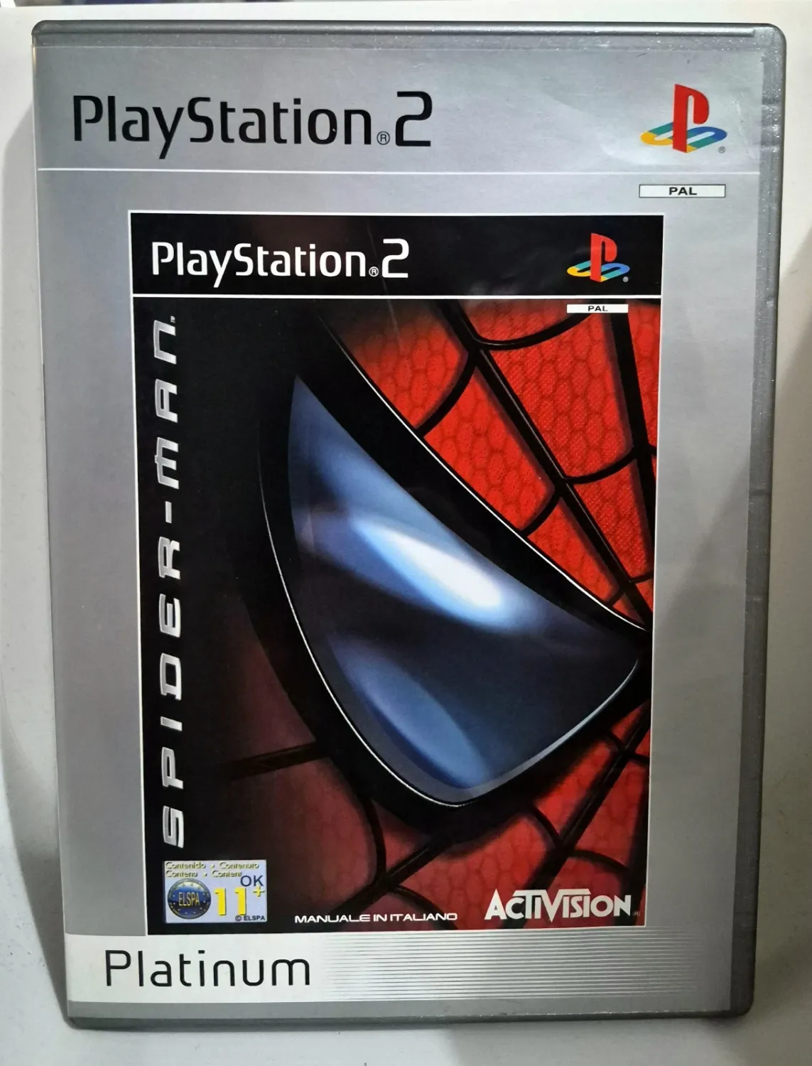 Spider-Man 1 PS2 Playstation 2 Platinum Cover E Manuale In Italiano Gioco ENG
