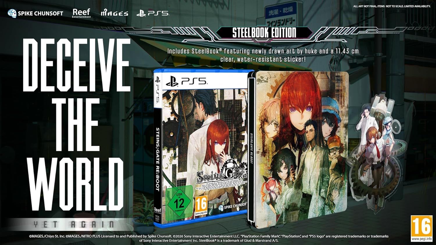 Steins;Gate Re:Boot Steelbook Edition PS5 Playstation 5 Visual Novel EU Gioco ENG
