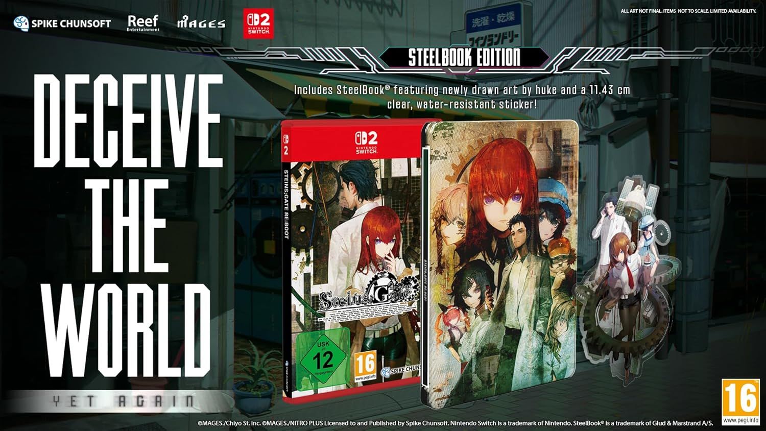 Steins;Gate Re:Boot Steelbook Edition Nintendo Switch 2 Visual Novel EU Gioco ENG