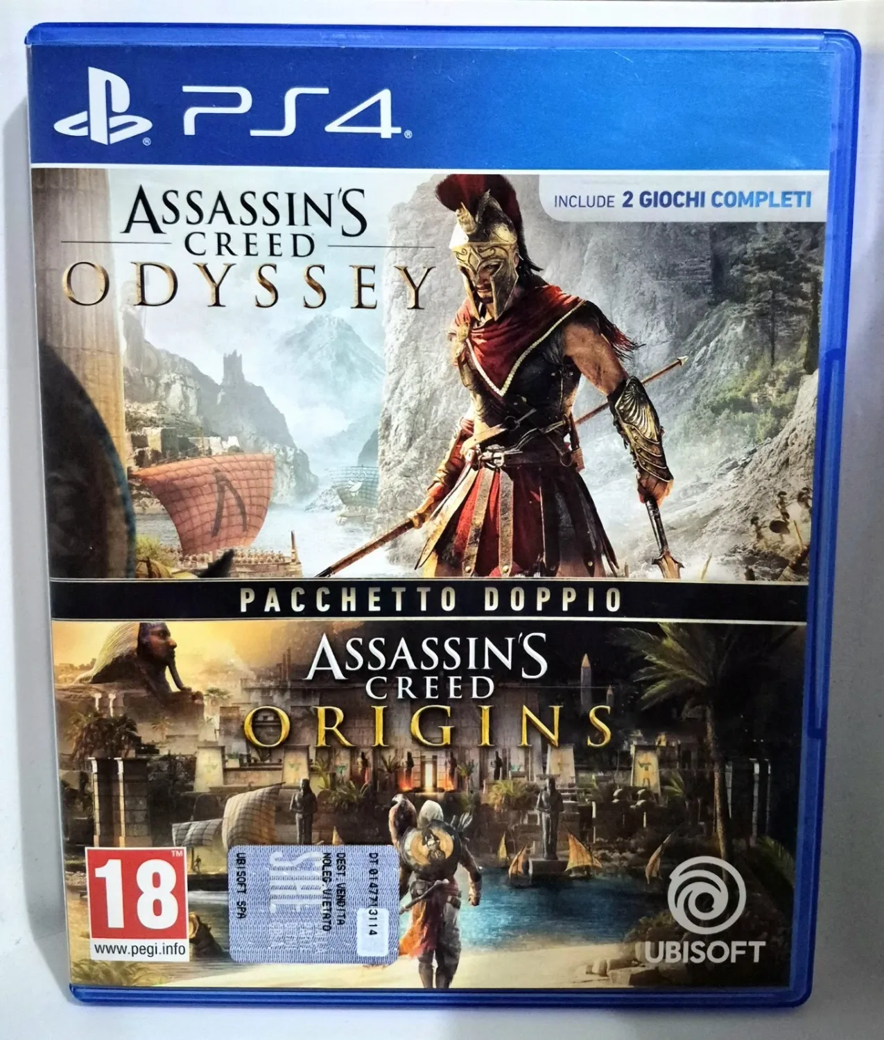 Assassin's Creed Odyssey + Origins Pacchetto Doppio PS4 Playstation 4 Edizione Italiana Ottimo
