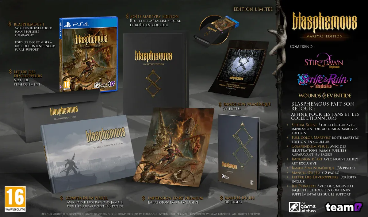 Blasphemous Martyr's Edition PS4 Playstation 4 Action MetroidVania EU Con Italiano