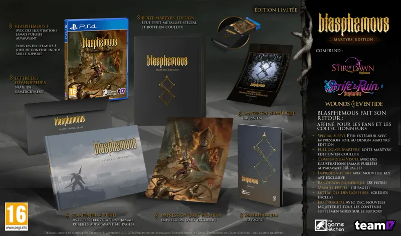 Blasphemous Martyr's Edition PS4 Playstation 4 Action MetroidVania EU Con Italiano