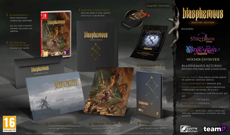 Blasphemous Martyr's Edition Nintendo Switch Action MetroidVania EU Con Italiano