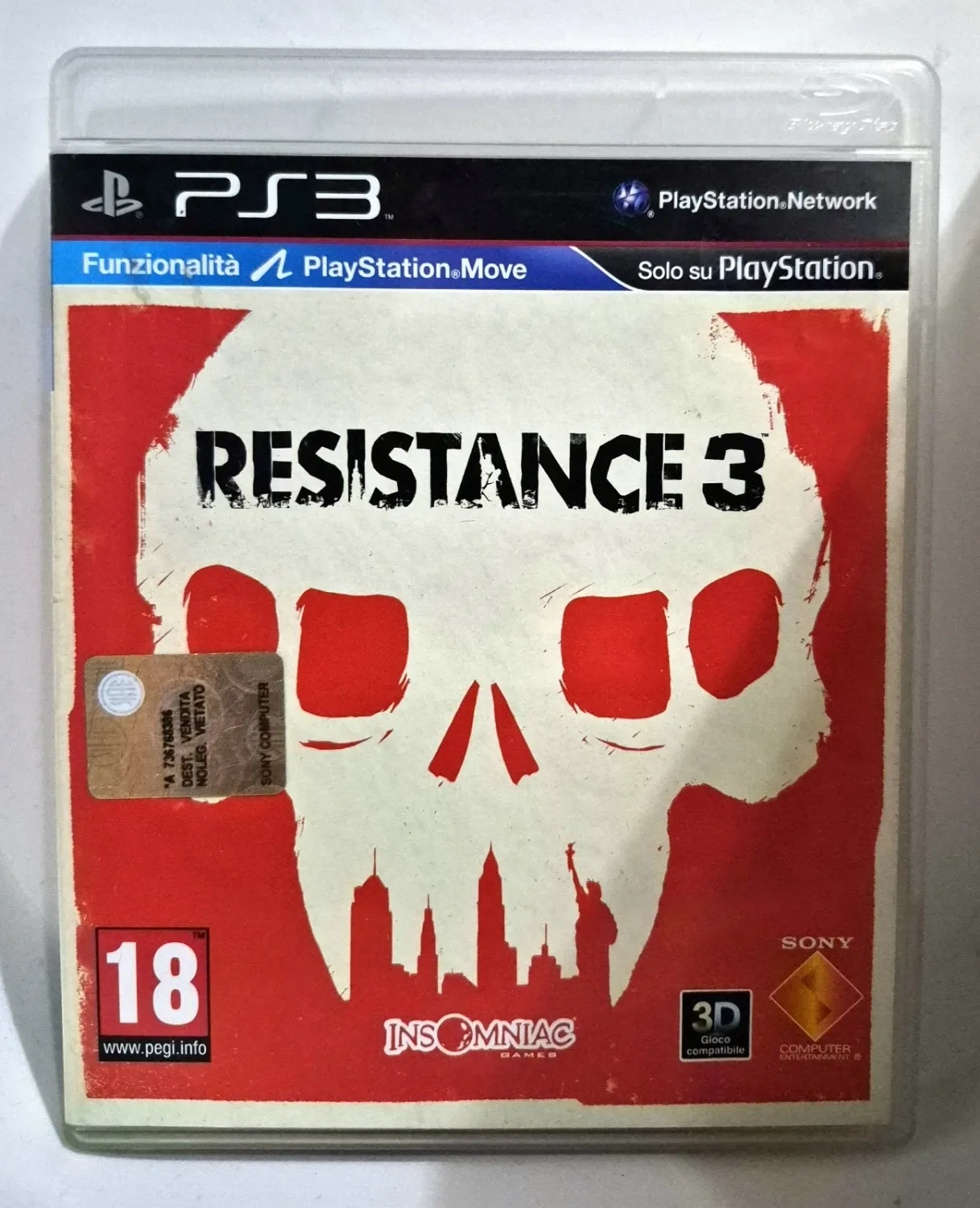 Resistance 3 PS3 Esclusiva Playstation 3 Sparatutto Edizione Italiana