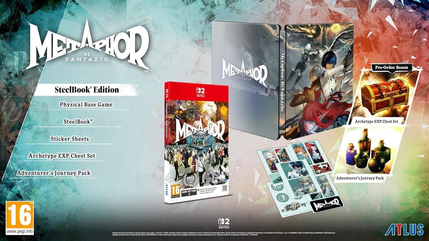 Metaphor Refantazio Steelbook Edition Nintendo Switch 2 EU Con Italiano