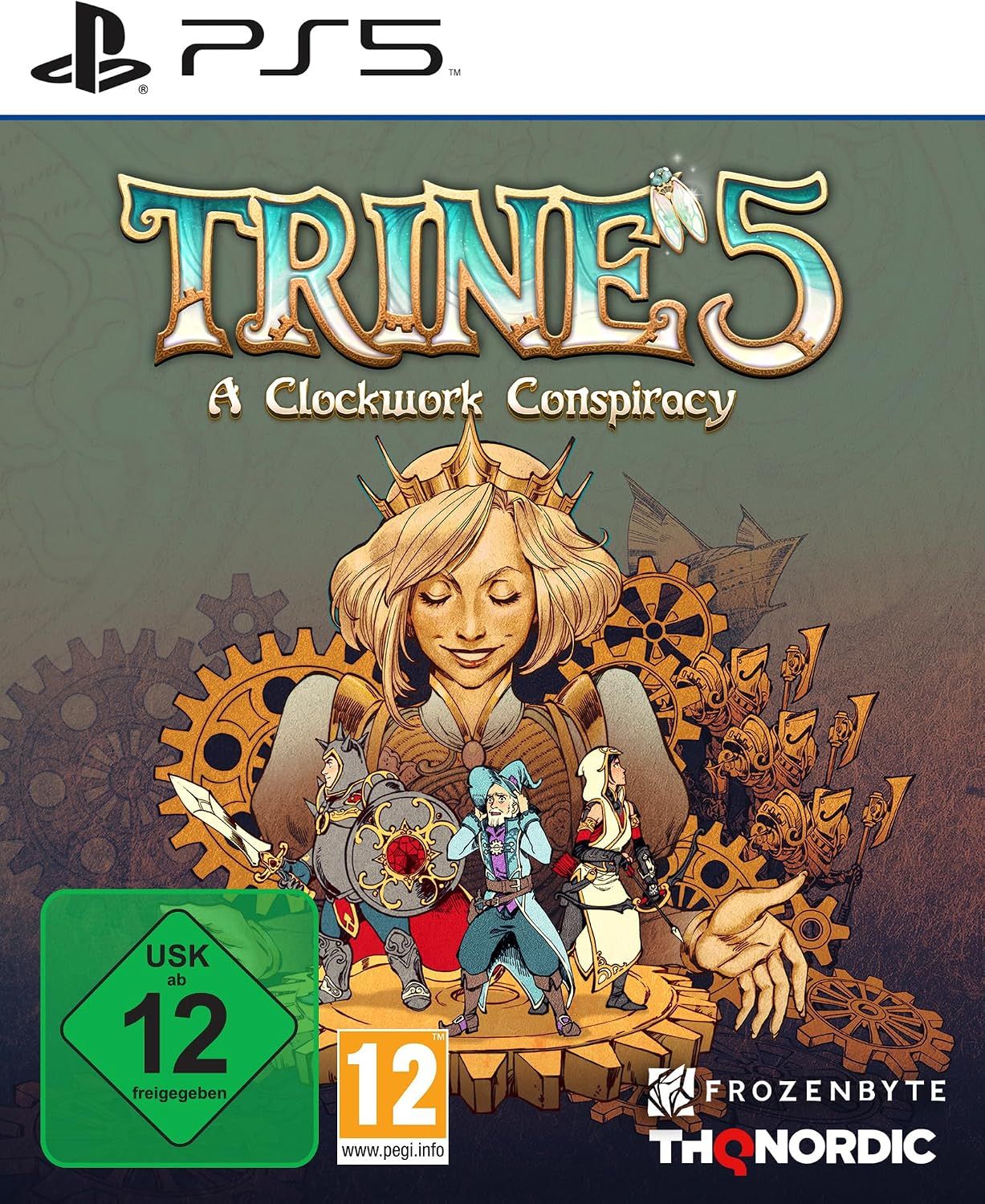 Trine 5: A Clockwork Conspiracy PS5 Avventura Fantasy 2.5D EU Con Italiano