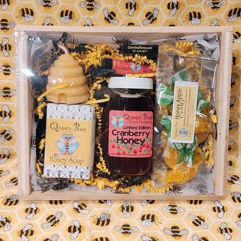 Cranberry honey gift basket Cranberry honey gift basket