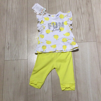 ensemble fille t-shirt m/m + leggings primigi