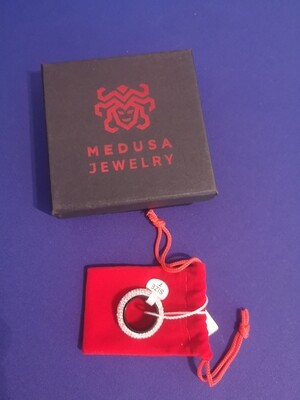 bague devilsdelight blacksilver medusa jewelry