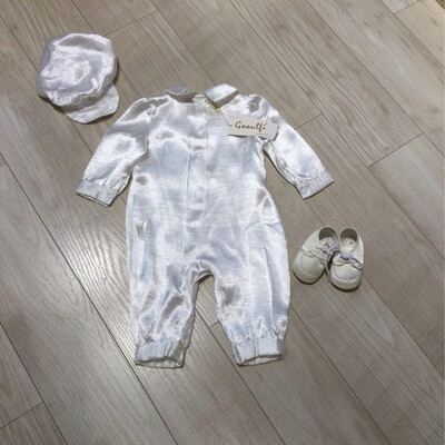 grenouillère cérémonie avec chapeau bébé garçon gooulfi