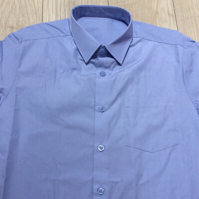 Chemise école bleu ciel