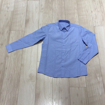 Chemise école bleu ciel