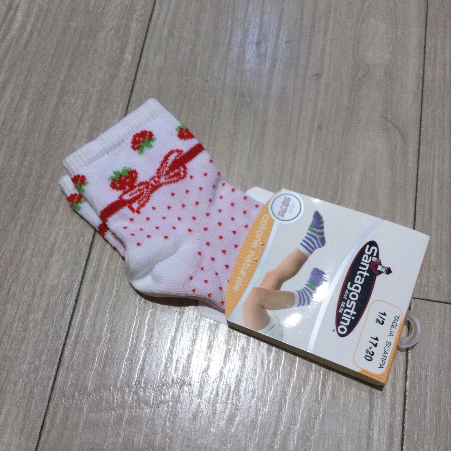 chaussettes bébé sant`agostino, Variante: Noeud