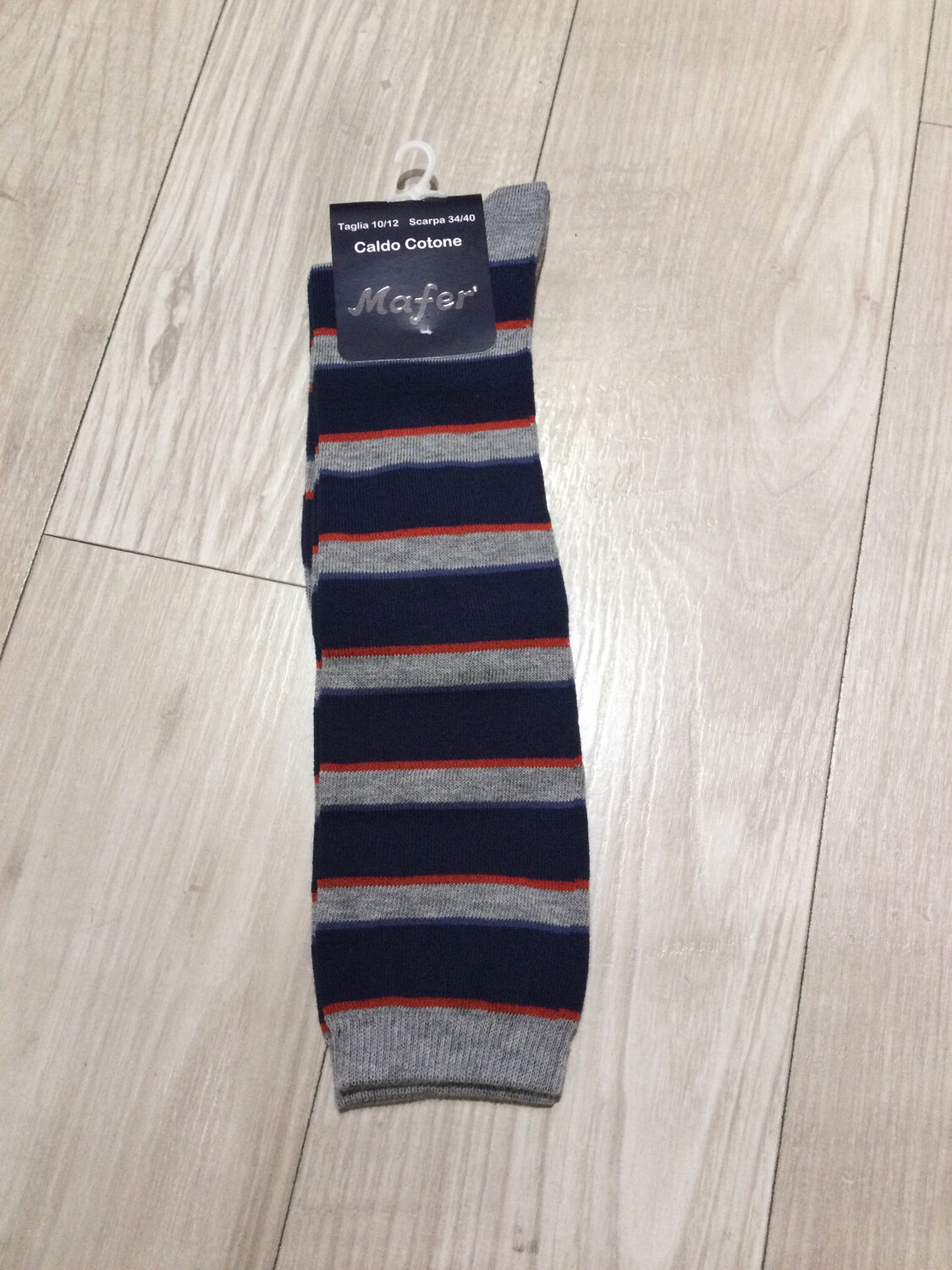 Chaussettes longues garçon , Couleur: Bleu/rouge, Taille: 22/27(2-4 ans)