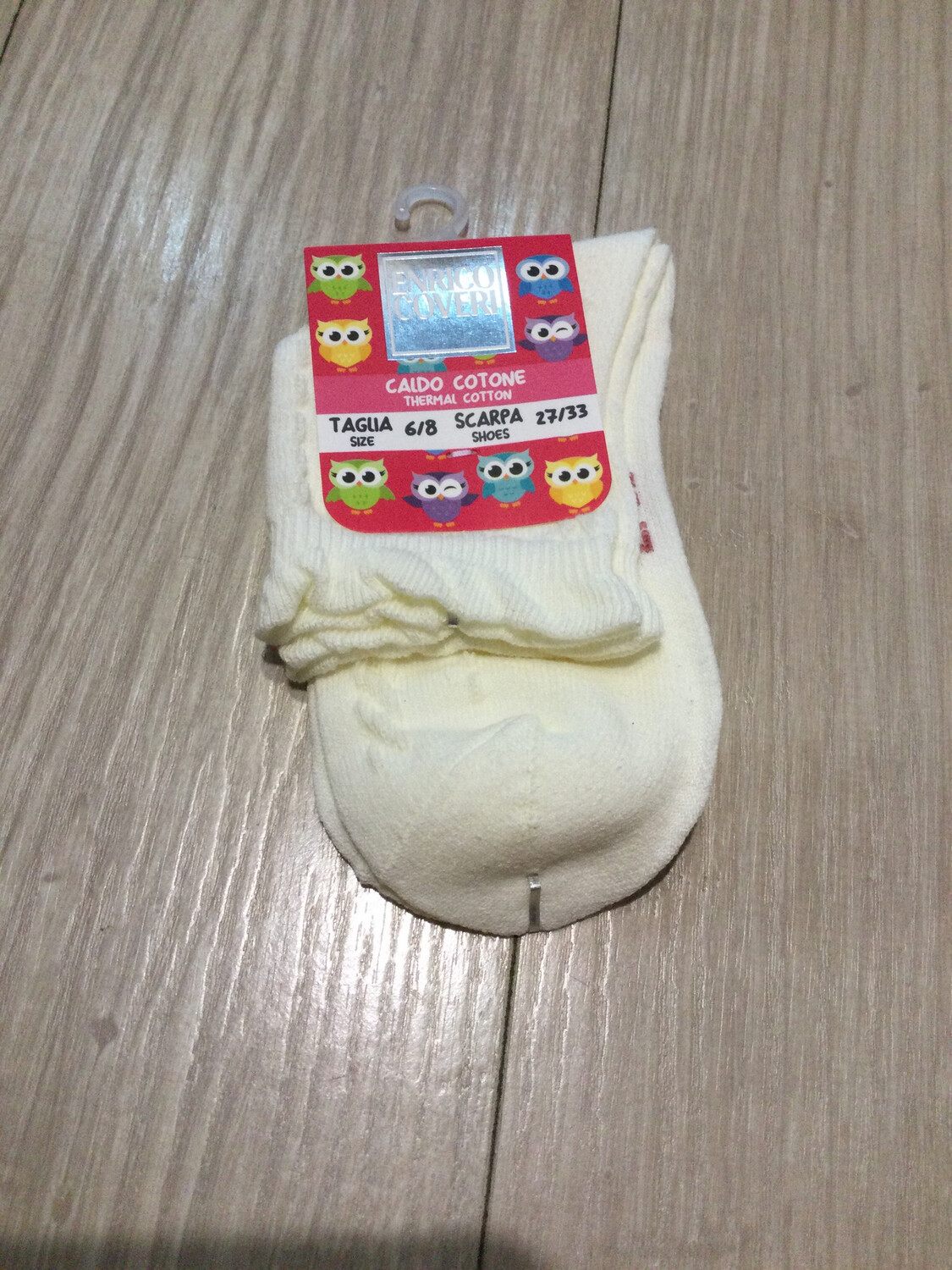 Chaussettes courtes fille Enrico Coveri, Couleur: Blanc uni, Taille: 21/26 (2-4 ans)