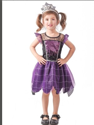 Déguisement sorcière fille violette Jadeo