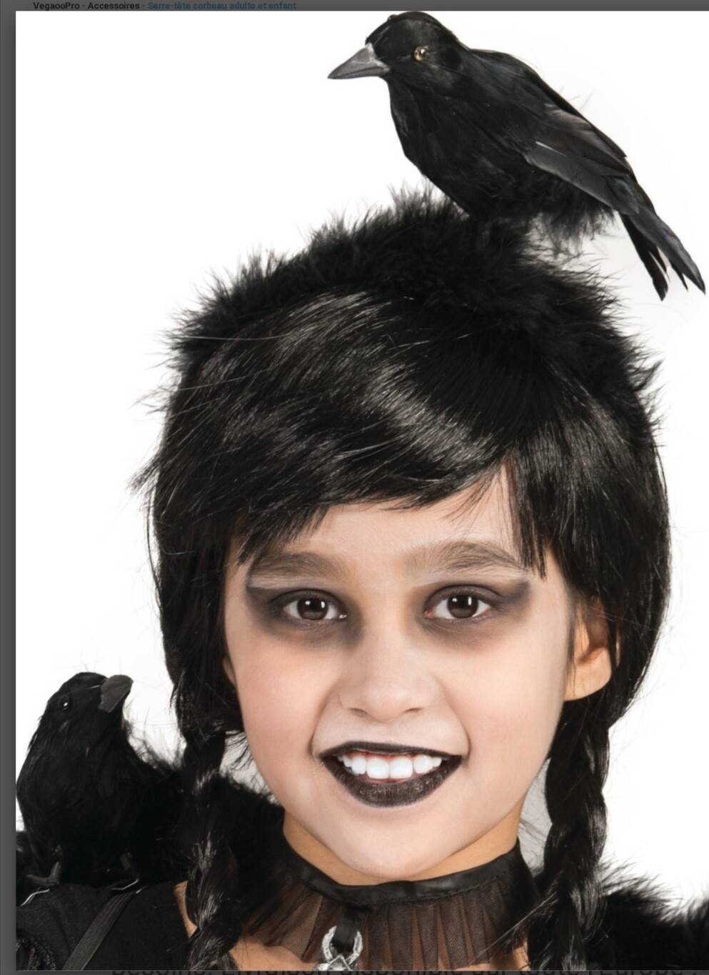 Halloween serre-tête corbeau Jadeo