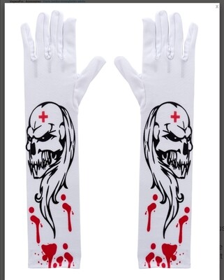 Halloween gants zombie ensanglantés Jadeo