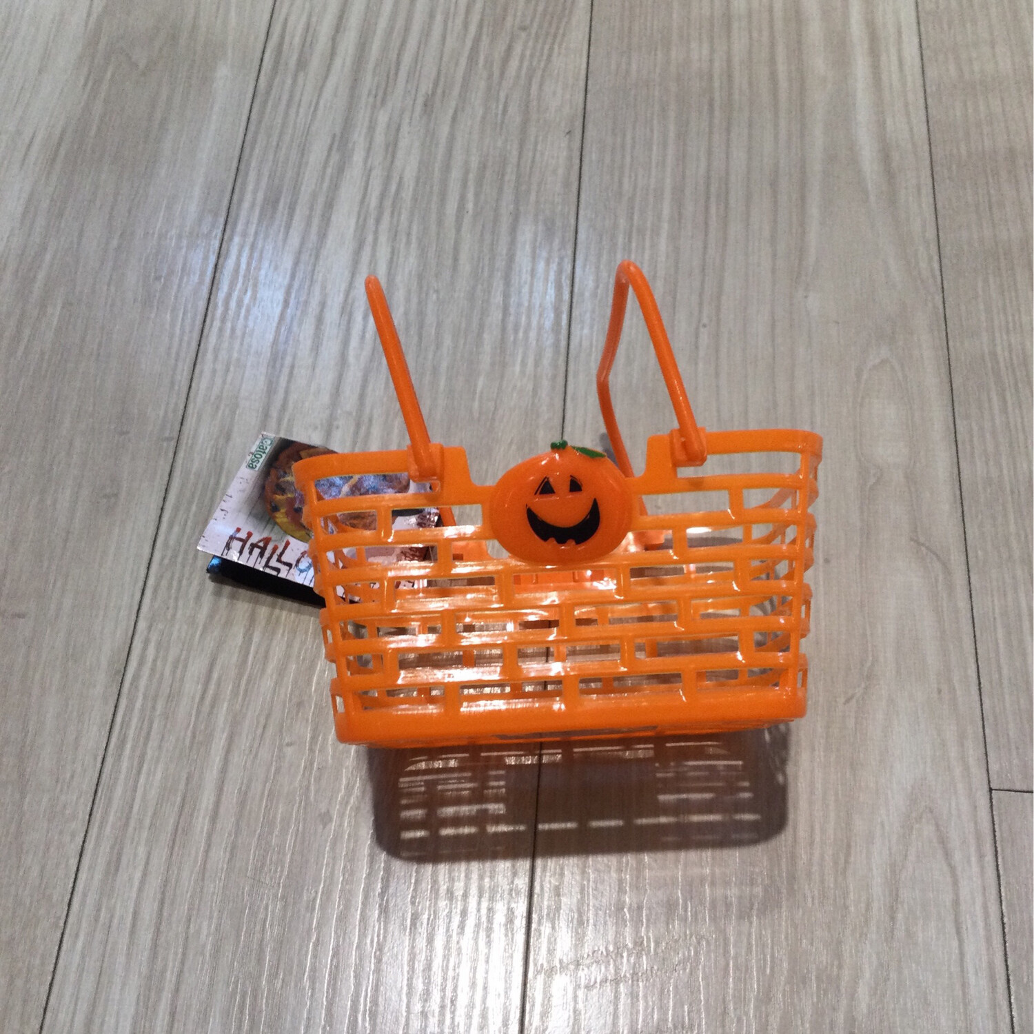 Halloween panier orange pour bonbons