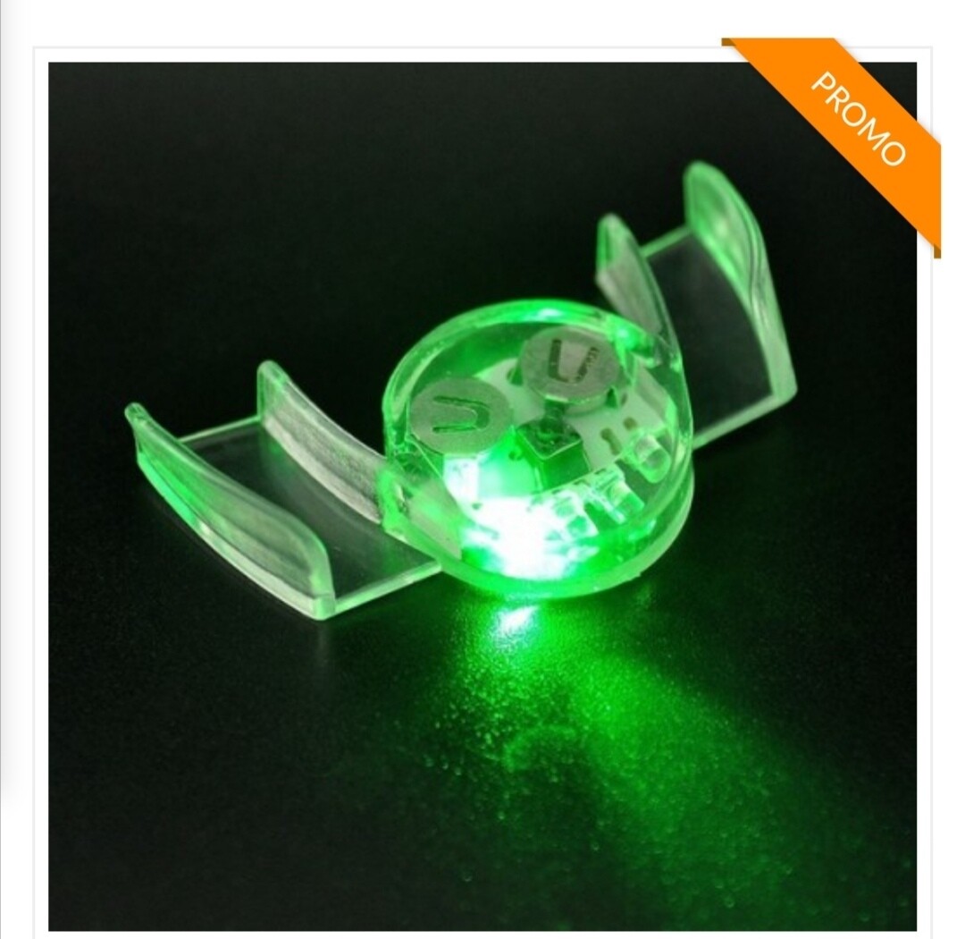 Halloween clignotant bouche prothèse lumineuse Jadeo